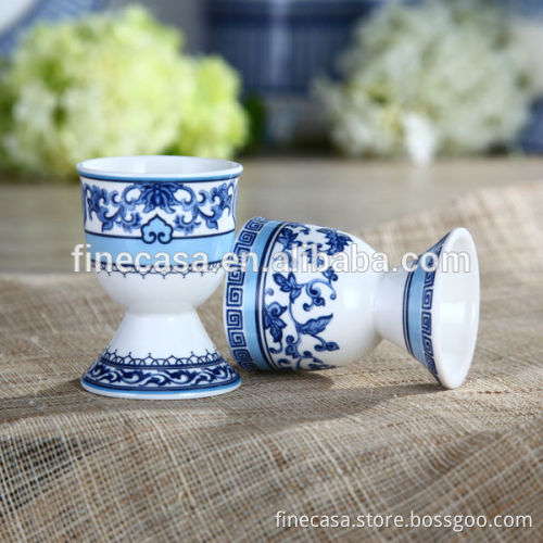 Elegant Fine New Bone China Egg Holder set of Blue in China